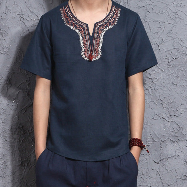 Camisas bordadas para hombres