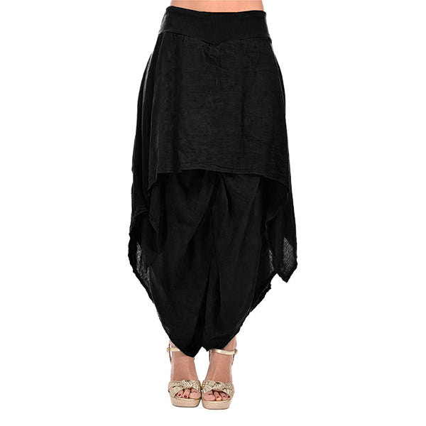 Einfarbige Haremshose für Frauen