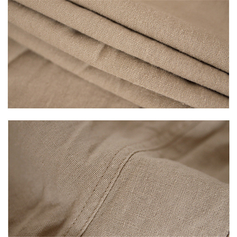 Pantalones casuales con cintura elástica.