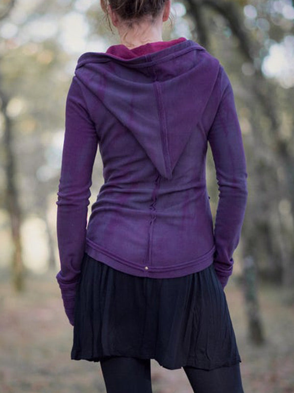 Jersey de costura vintage pintado a mano para mujer