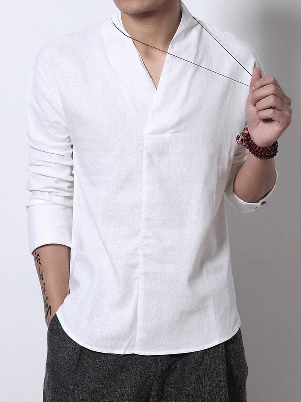 Camiseta de hombre con escote en V