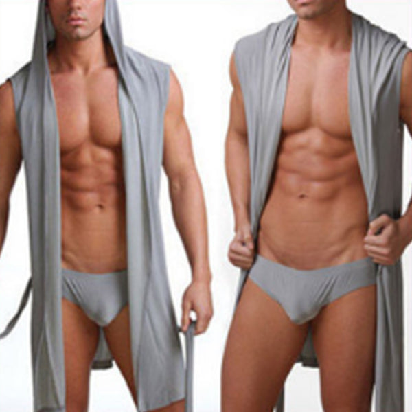 Albornoz cómodo y ligero sin mangas para hombres