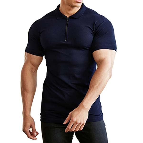 Camiseta de manga corta con solapa