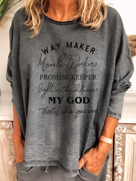 „Way Maker“ stebuklų darbuotojas pasižada išlaikyti šviesą tamsoje. Dieve mano, kas tu esi