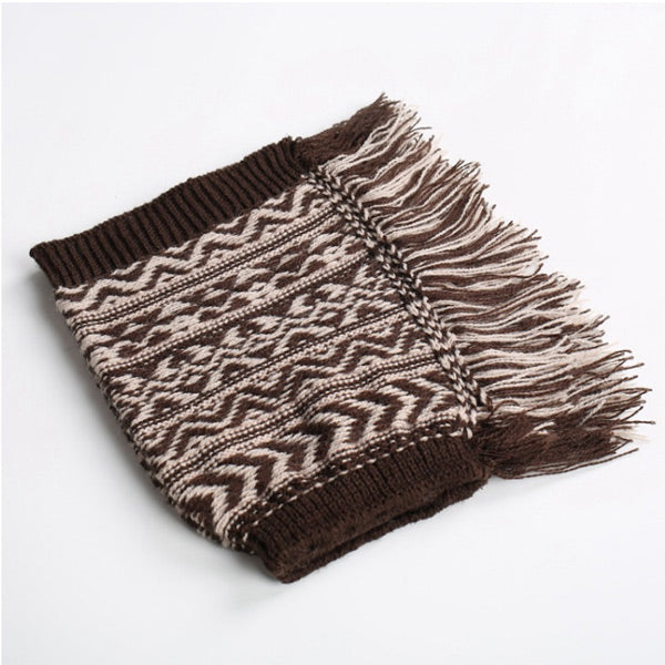 Moteriškos kalėdinės bohemiškos žakardo šiltos mezgimo kojinės