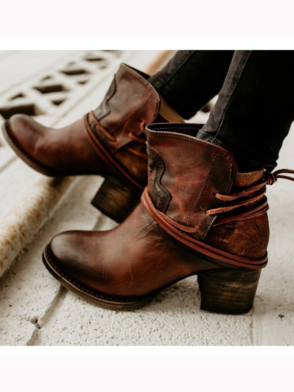 Botines vintage de encaje para hombre para mujer