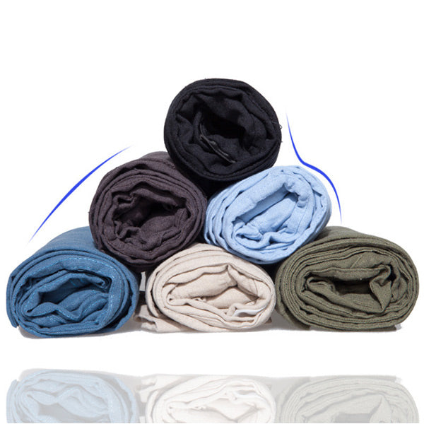 Calzoncillos de algodón y lino rectos para hombres