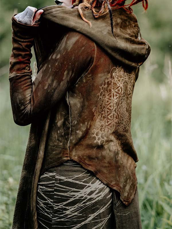 Chaqueta casual con capucha para mujer