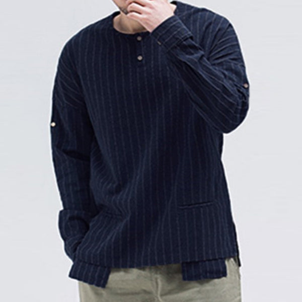 Vyriški marškinėliai su retro juostelėmis ant apykaklės