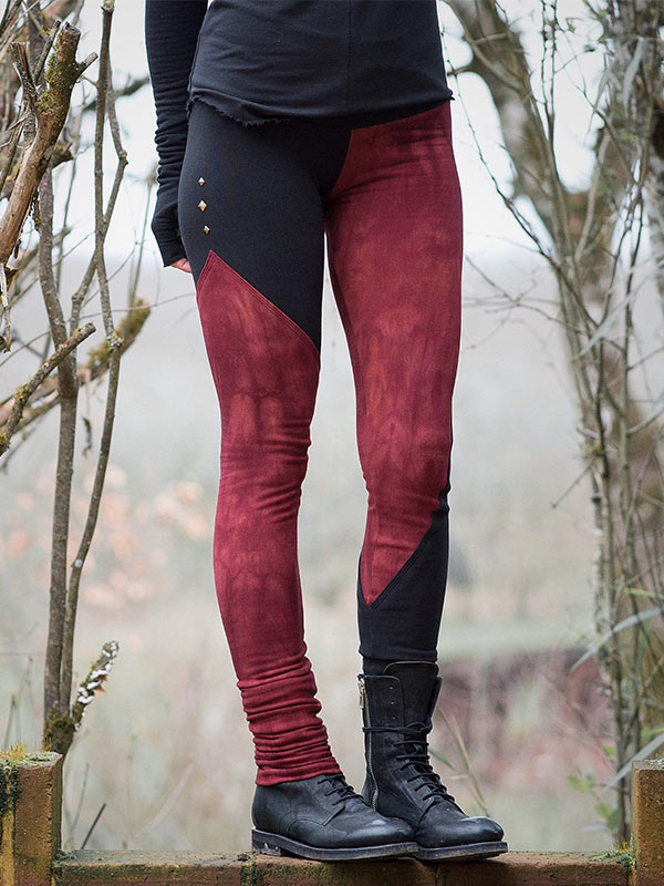 Leggings vintage teñidos de cosecha de algodón orgánico