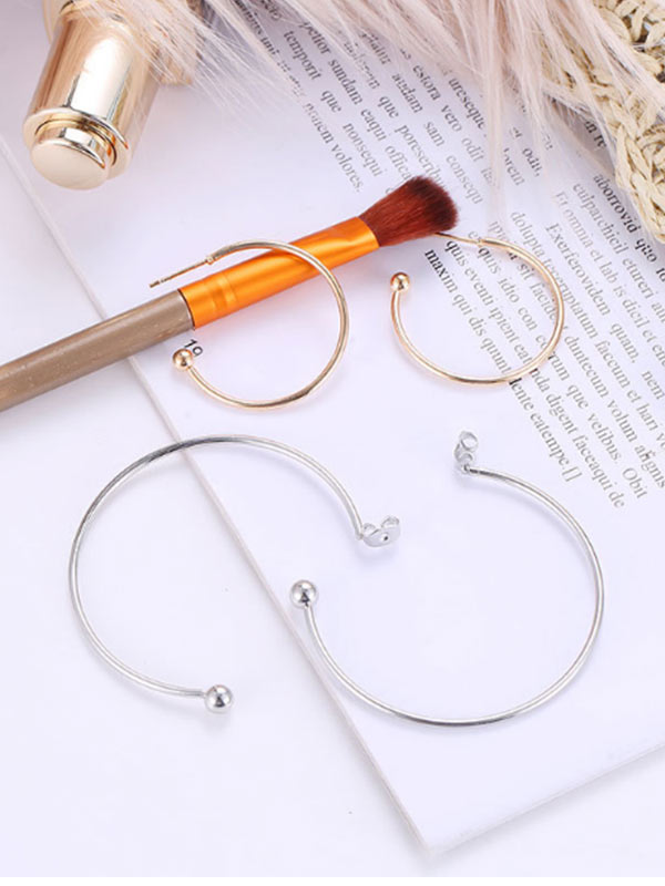 Pendientes de metal geométricos de moda para mujer